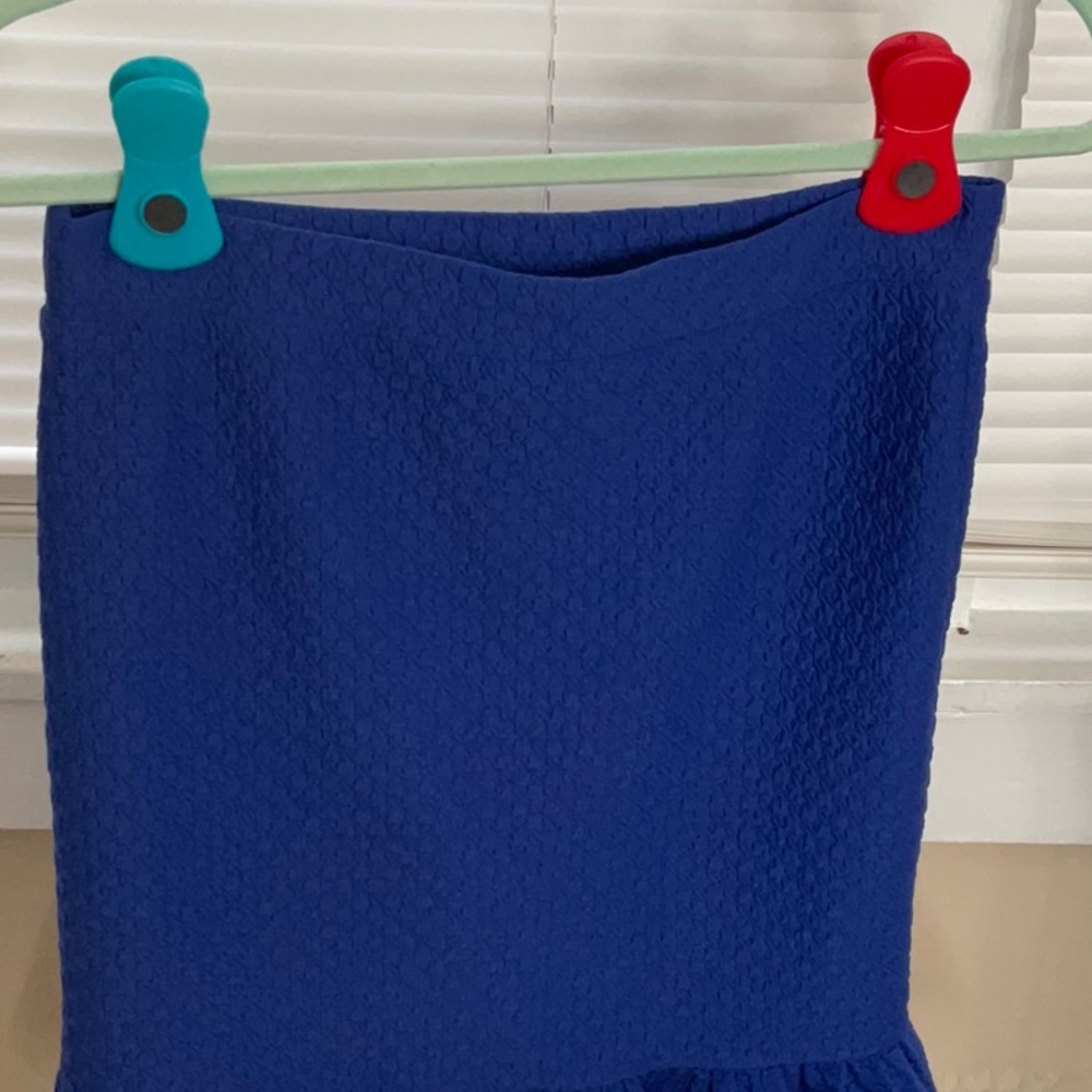 Blue Ruffle Hem Skirt - Picture 6 of 10